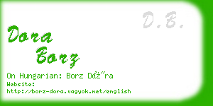 dora borz business card